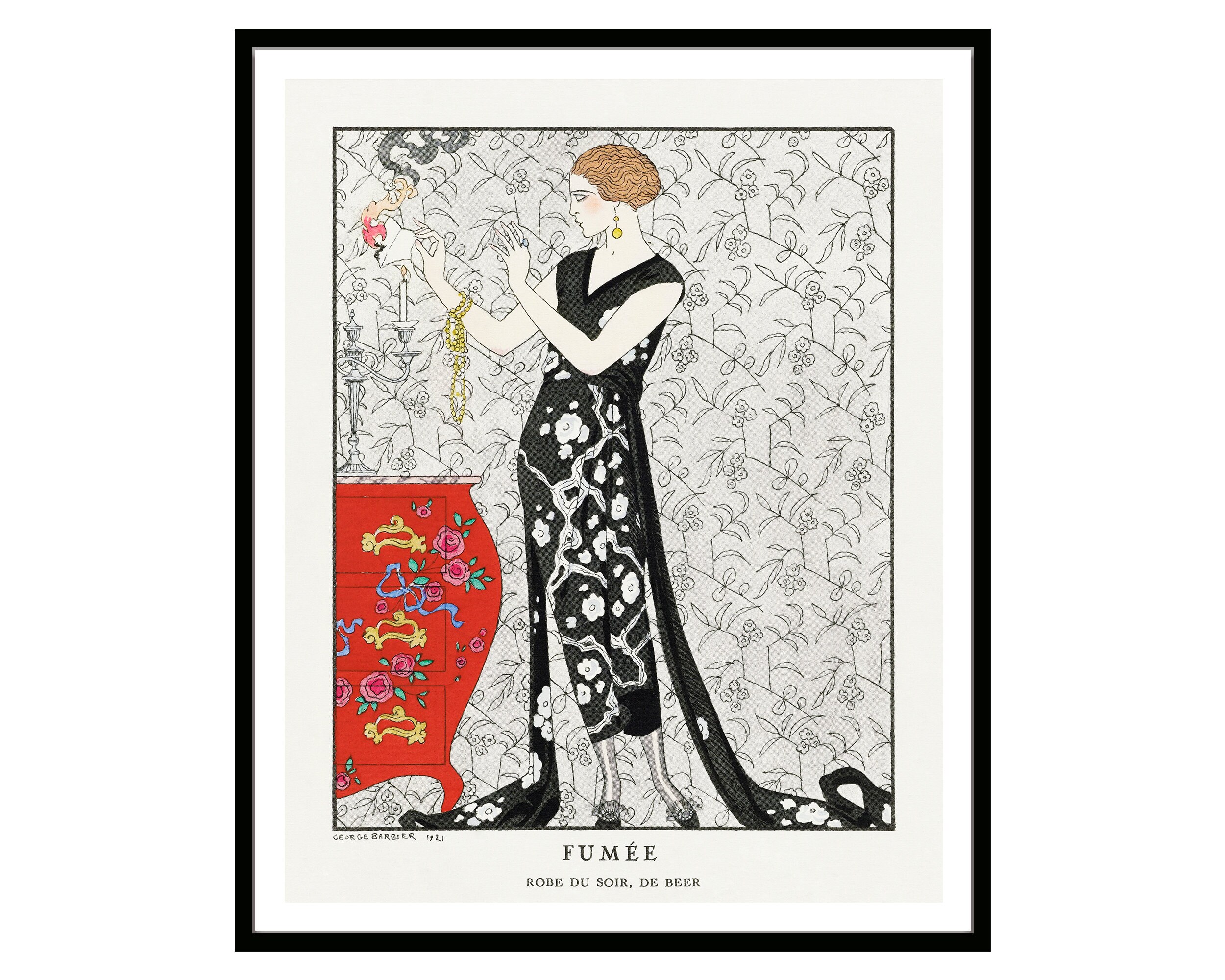 ジョルジュ・バルビエ作、1920年代のヴィンテージフランス