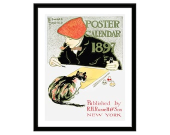 Vintage Advertising Poster by William Bradley 