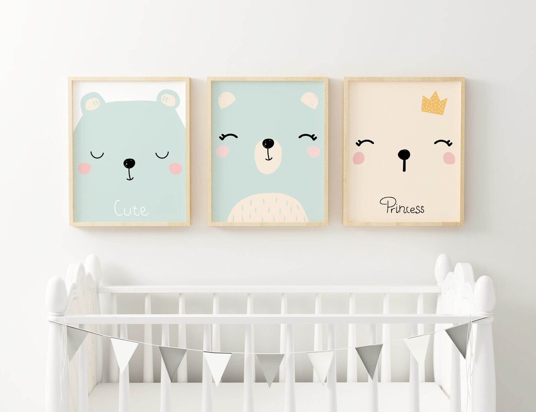 Cute Nursery Prints, Nursery Wall Prints, Childrens Animal Prints ...