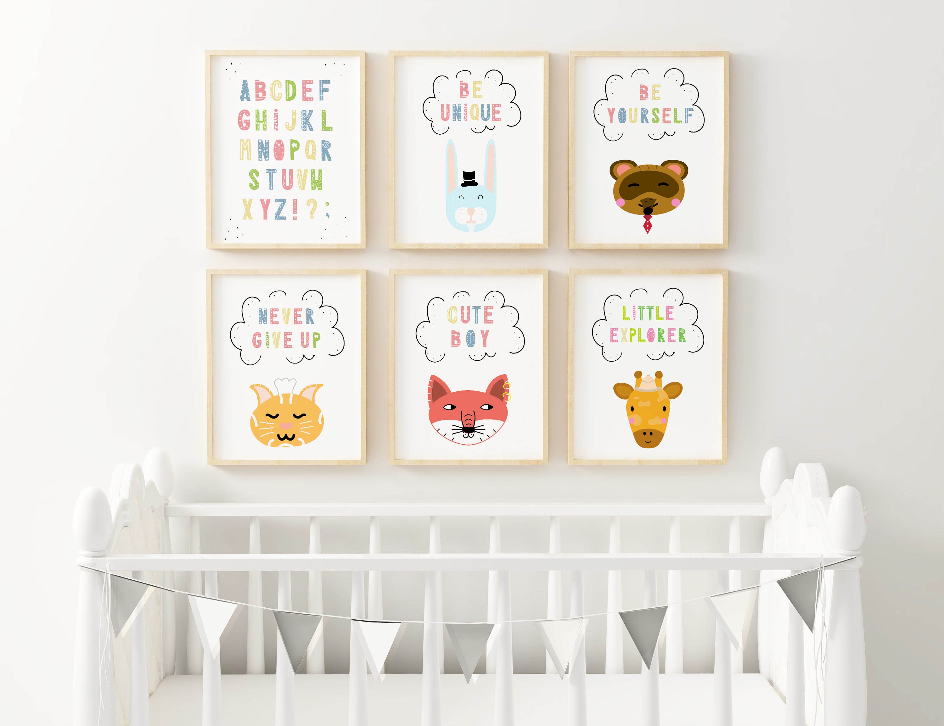 Nursery Art Prints Nursery Animal Art Prints Animal Nursery Etsy