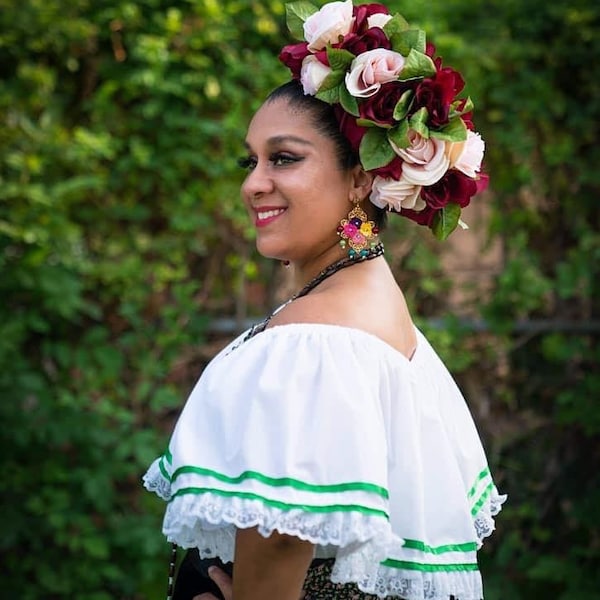 Custom Folklorico Headpiece, Mexican Braid, , Folklorico Braid, Trenza Folklorico, , Trenza, Braid, headpiece, tocado, trenza Mexicana