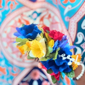 Flower Hair Comb, Flower Hair Accessory, Hair Comb, Tocado de Flores, Flower Headband, Flower Headpiece, Flower Crown, Folklorico , Tocado