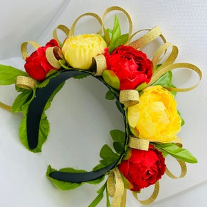Blumen Haarschmuck, Blumenkrone, Tocado de Flores, Blumen Haarband, Tocado, Kopfschmuck, Catrina, Dia de los Muertos, Tag der Toten