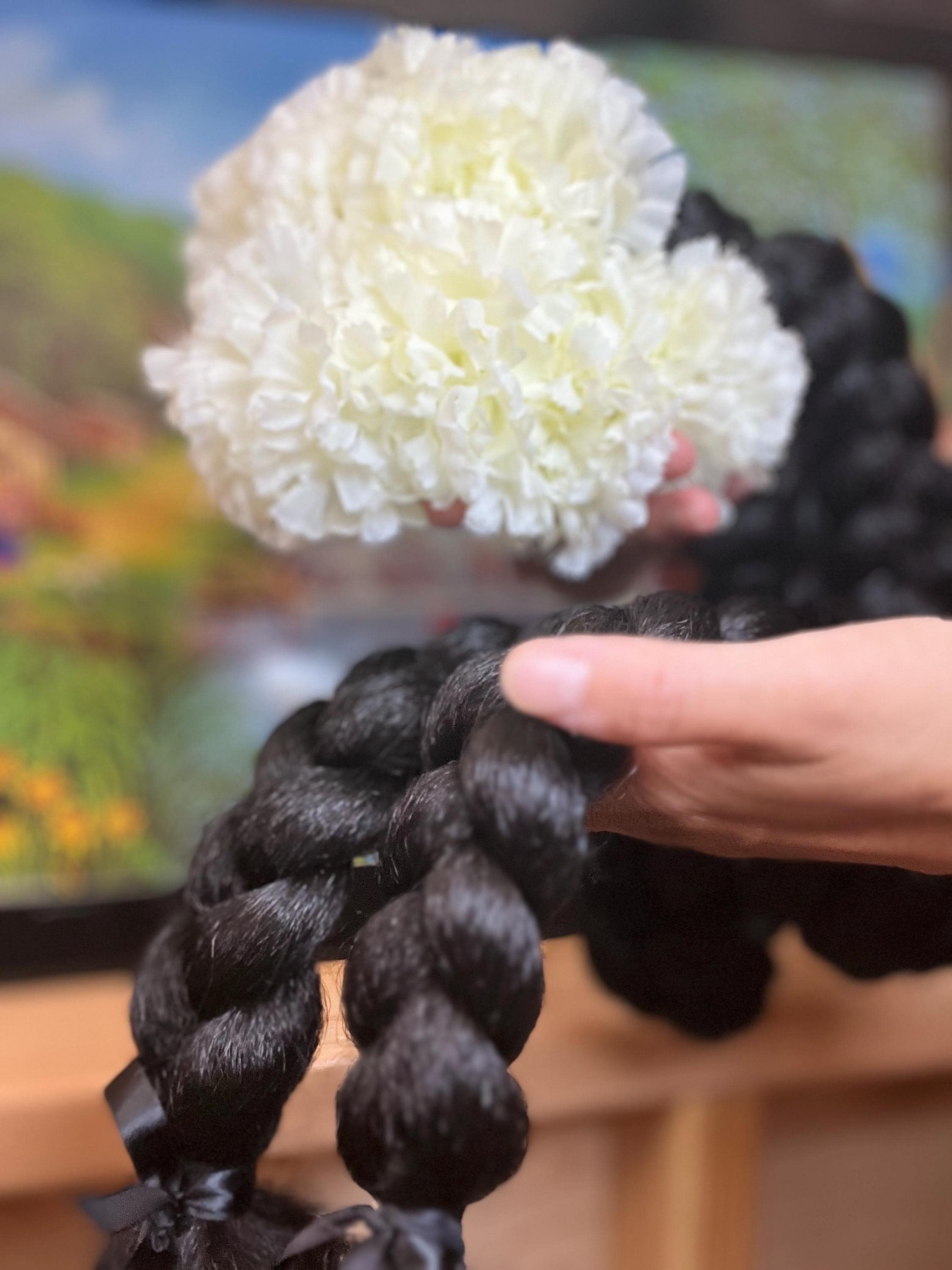 Custom Folklorico Braid Headpiece: Mexican Dance Hair - Etsy display picture 2
