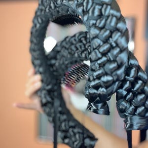 カスタムフォルクロリコ編みヘッドピース：メキシカンダンスヘアアクセサリー