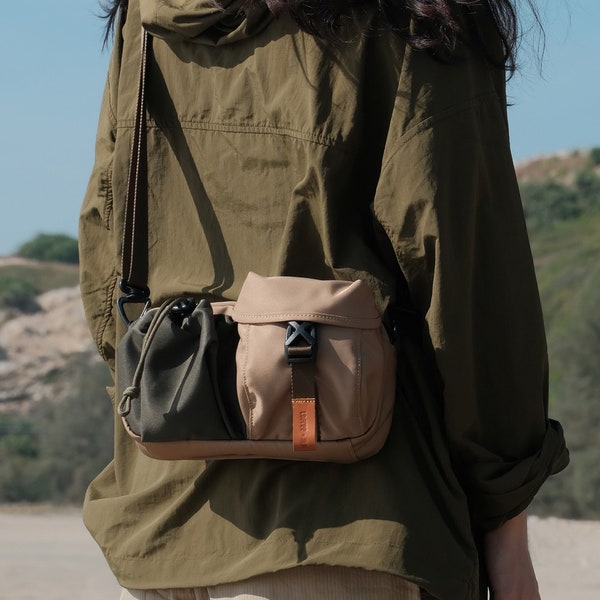 Mini Messenger Bag mit Tasche, Crossbody Bag mit verstellbarem Riemen, süße Schultertasche für Handy