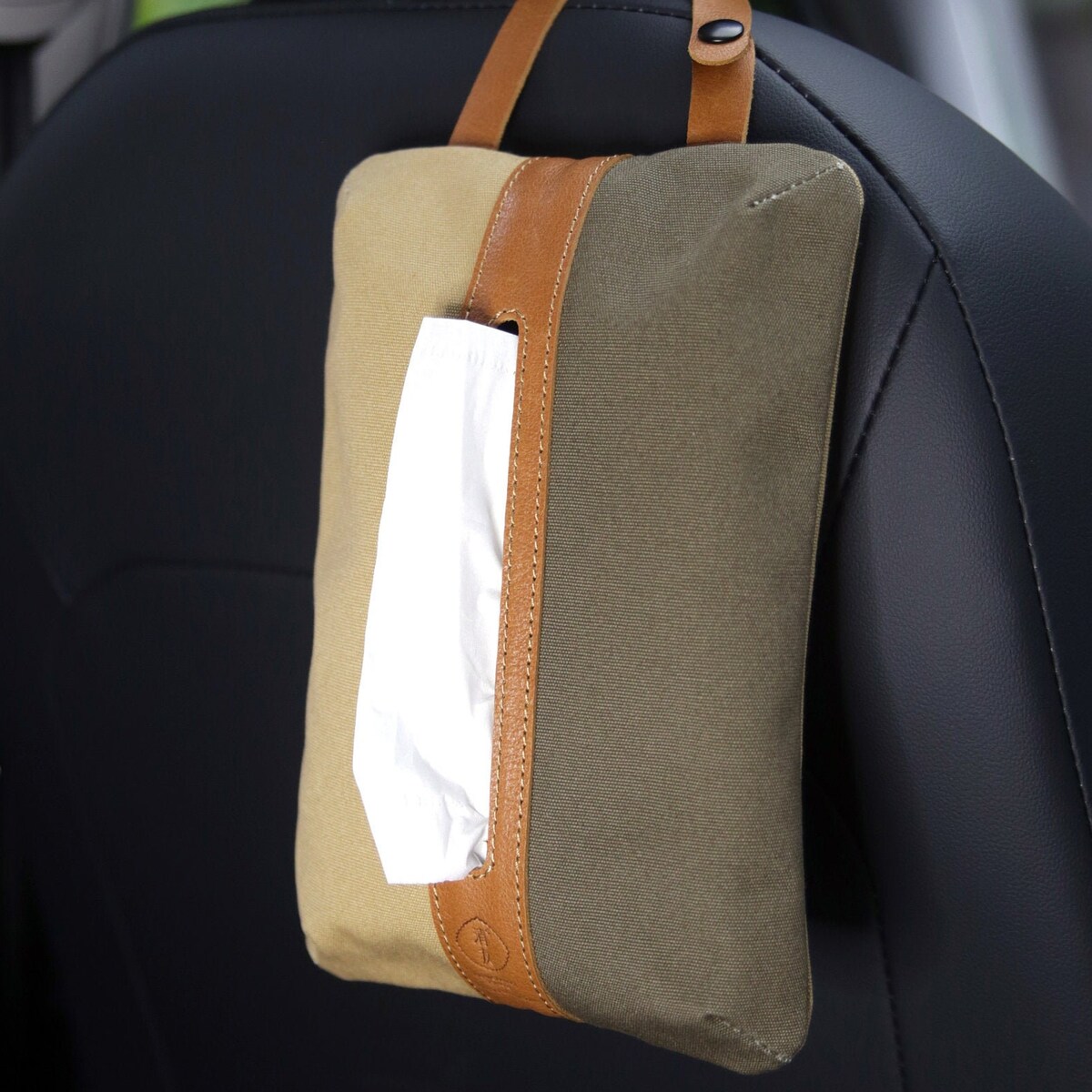 Car Tissue Holder, Napkin Holder, Color Blocking Canvas Backseat Tissue Case Holder for Car - Etsy