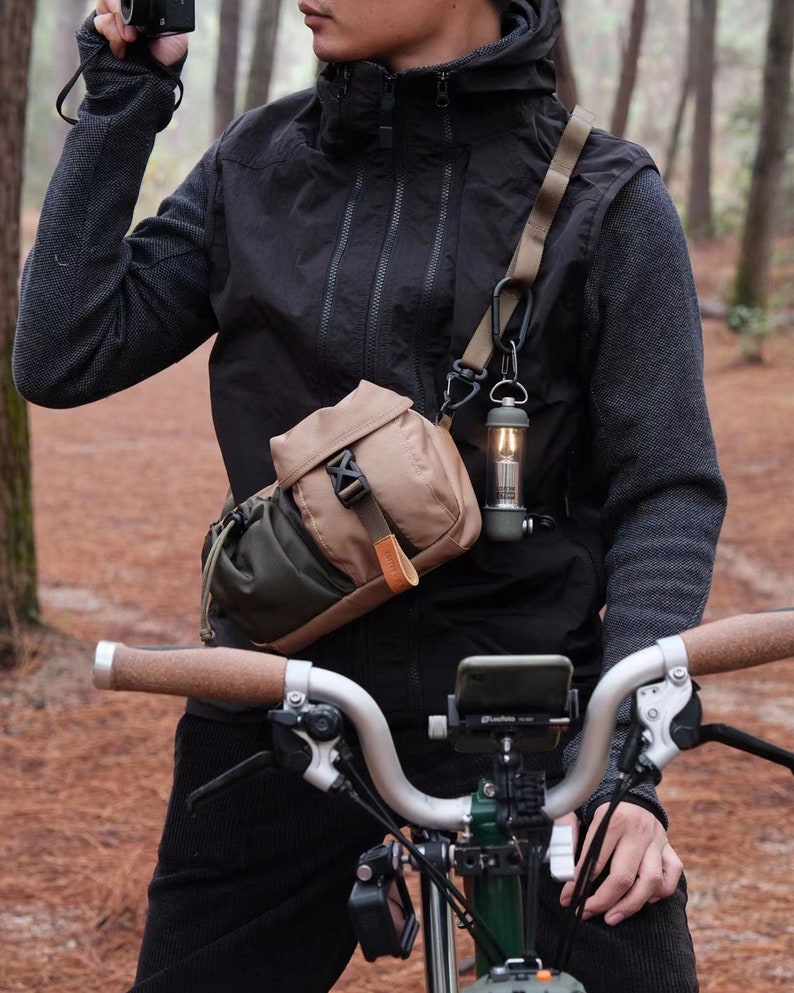 Mini Messenger Bag mit Tasche, Crossbody Bag mit verstellbarem Riemen, süße Schultertasche für Handy Bild 6