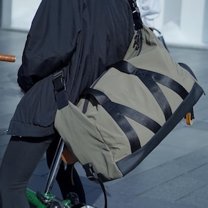 30L Reisetasche mit Schuhfach | Wasserdichte Sporttasche für Männer Frauen | Handgemacht werden Wochenend-Reisetasche Geschenk für Reisende - Grün