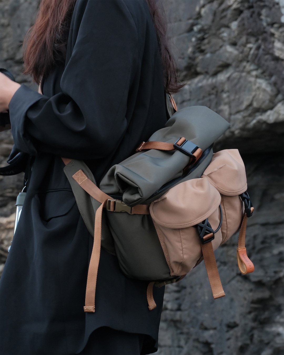 Recycled Fabric Camera Bag: DSLR SLR Mirrorless Messenger