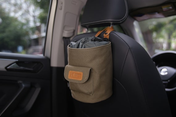 4L Auto Mülleimer, 100% Auslaufsicherer Auto Müllsack, Wasserdichter  Hängender Mülleimer Khaki - .de