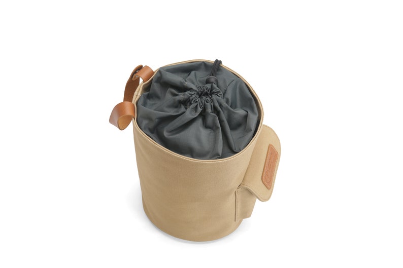 4L Car Trash Can , 100% Leak-Proof Car Trash Bag, Waterproof Hanging Garbage Bin Khaki image 10