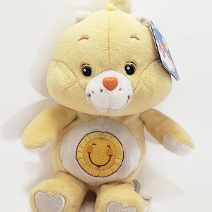 NWT 8&quot; Talking Care Bears(TM) Funshine Bear 2003 Plush 20th Anniversary, Vintage broken Voice box, TCFC Those Characters From Cleveland