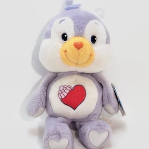 Vintage 2002 Care Bear Cousins Cozy Heart Penguin: 8&quot; Beanie Plush NWT 20th Anniversary