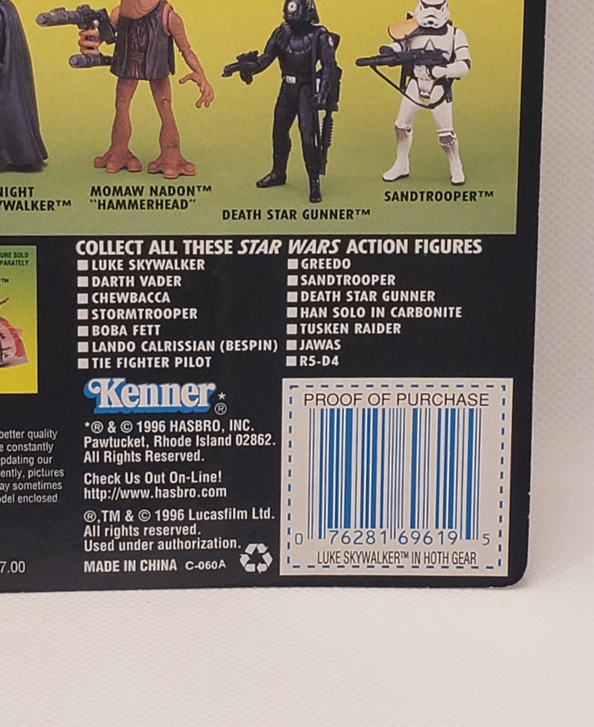 Figurine Star Wars Kenner Luke Skywalker Tenue Hoth 1996 - Édition Complète, Occasion En Bel état - Collection Science-fiction