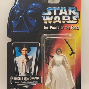 MOC 1995 Star Wars Princess Leia Organa, POTF Vintage Action Figure The Power of the Force, Lucasfilm Kenner Hasbro