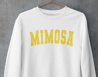 Sweat-shirt ras du cou mimosa | Sweat-shirt brunch | Unisexe