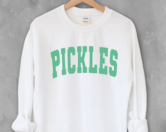 Pickles Unisex Crewneck Sweatshirt | Pickle jar sweater | Pickle juice shirt | Hangover hoodie | Funny food apparel | Unisex