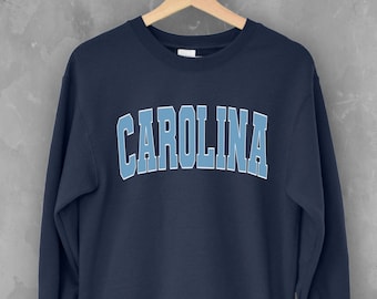 North Carolina Crewneck sweatshirt | Tar Heels apparel | College sweater | Game Day merch | UNC apparel | Student gift | Unisex