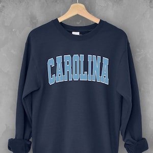 North Carolina Crewneck sweatshirt | Tar Heels apparel | College sweater | Game Day merch | UNC apparel | Student gift | Unisex