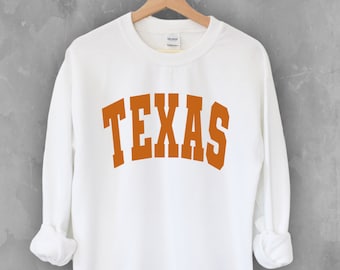 Texas Crewneck sweatshirt | College sweatshirt | Game Day apparel | Longhorns | Football shirt | Unisex