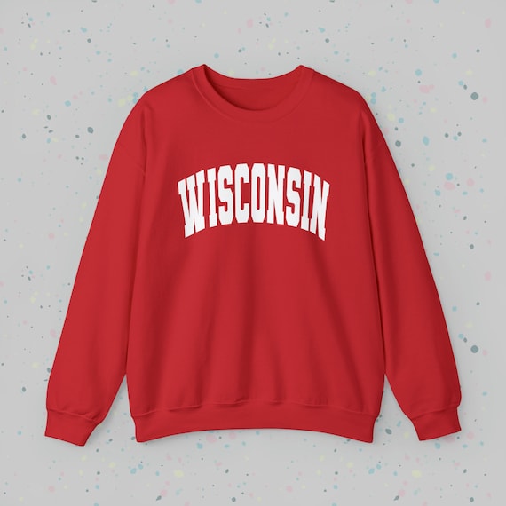 Wisconsin Crewneck sweatshirt | Wisconsin Badgers | College sweatshirt | Unisex