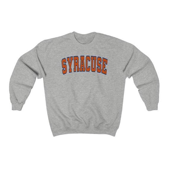 Syracuse Orange Crewneck Sweatshirt New York College Sweatshirt Unisex Etsy Canada