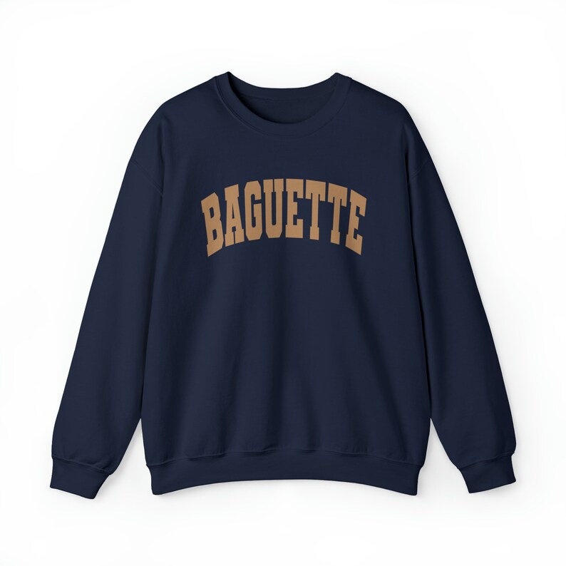 Baguette Crewneck sweatshirt | Bread gift | Baking sweater | Funny food shirt | Unisex image 4
