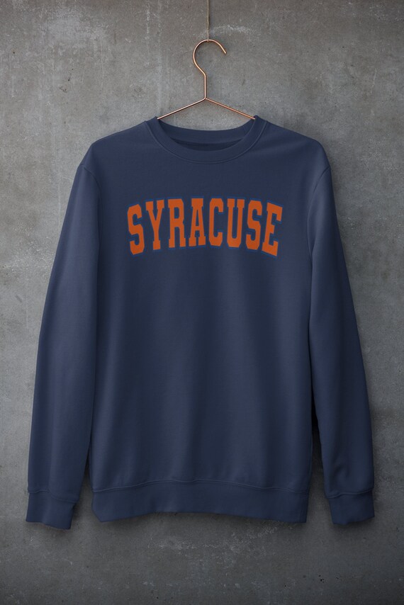 Syracuse Orange Crewneck Sweatshirt New York College Sweatshirt Unisex Etsy
