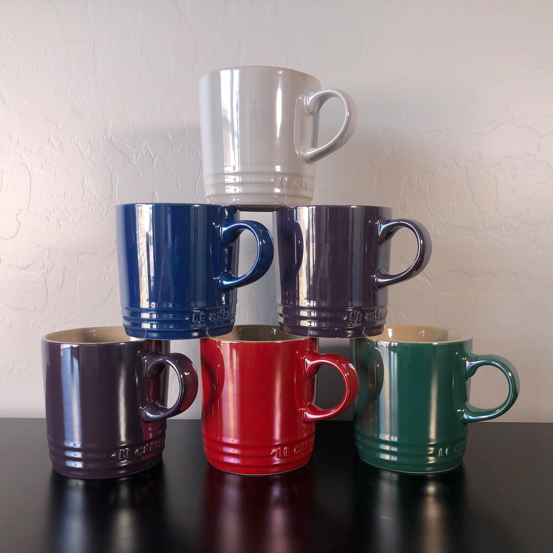 LE Creuset Pearlized 350ml Mixed Color Mugs Sold Individually Made in