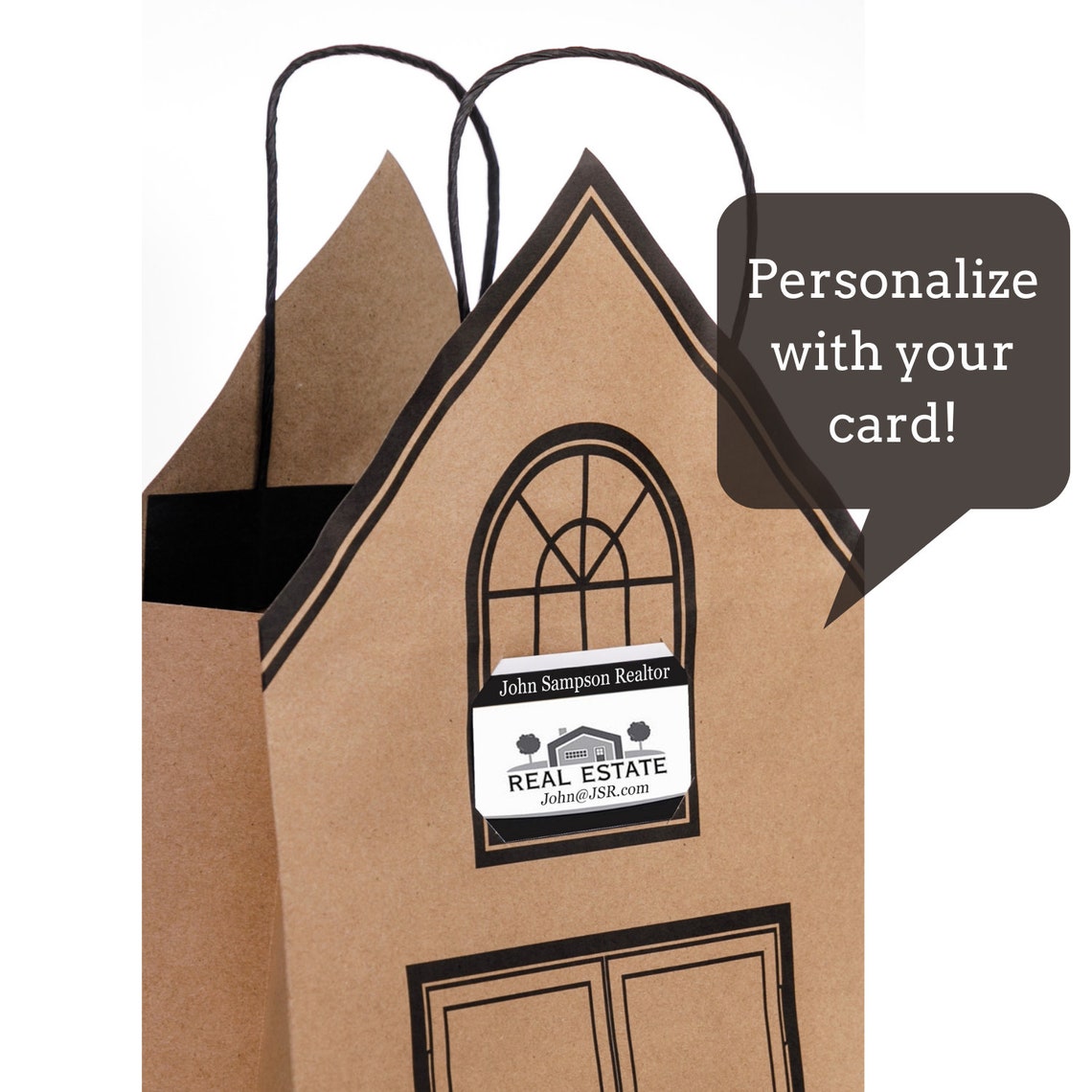 House Shaped Gift Bags Etsy