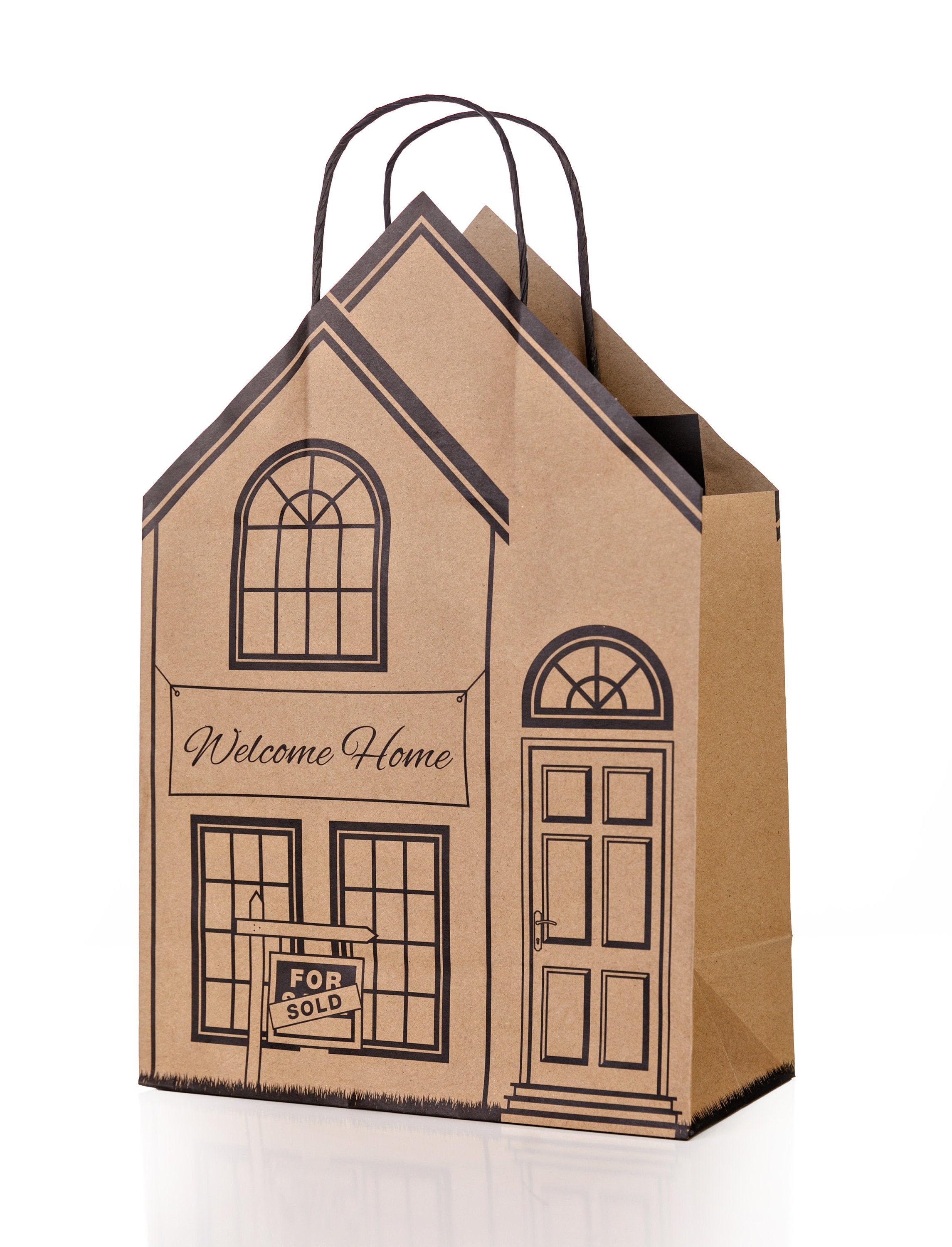 House Shaped Gift Bags Etsy