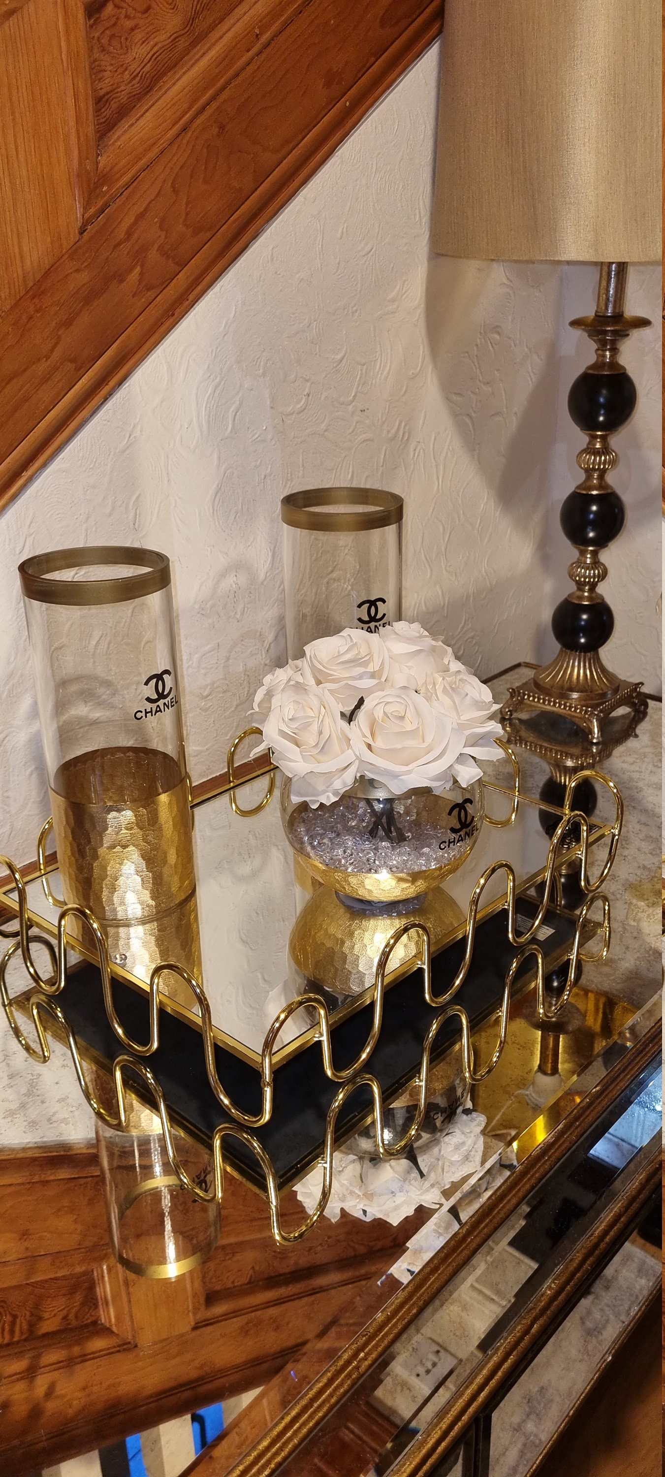 Stunning Gold Centerpiece Table Set Etsy