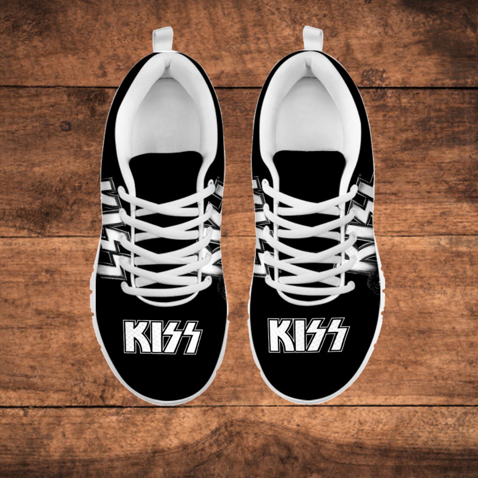 Kiss Band Custom Sneaker Kiss Band Shoes Kiss Band Rock Band Etsy