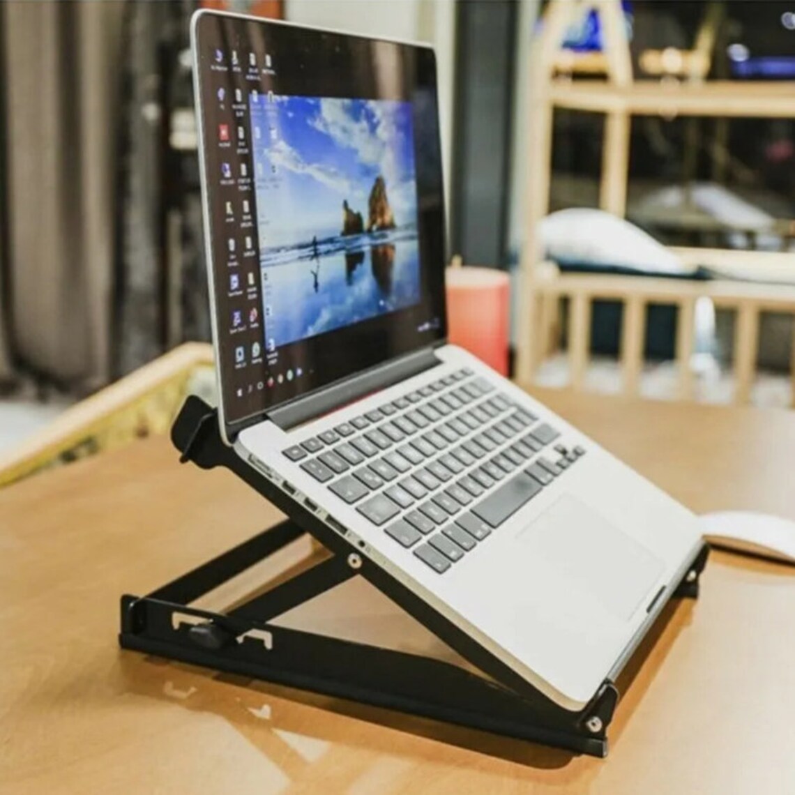 Stainless Steel 5 Angles Easy Adjustment Notebook Laptop Stand Etsy