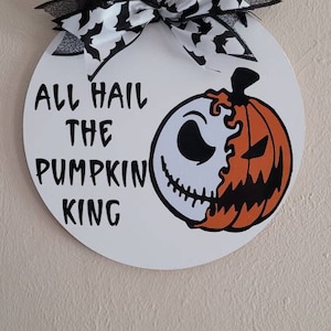 Halloween Door Hanger Jack Skellington 12 in Door Hanger