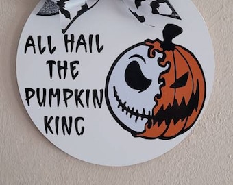 Jack Skellington Halloween Door Hanger