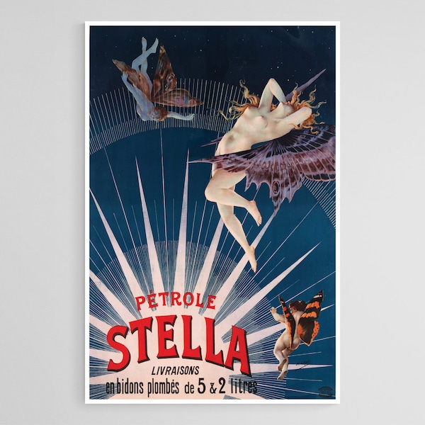 Vintage advertising – Petrol advertising print – vintage art nouveau poster – instant download to print – DIY poster