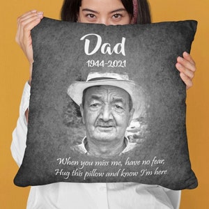 HUG Me Memory Pillow: Personalized Memorial Pillow, Loss of Loved one, Memorial Gift, passed away loved one gift, sympathy gift