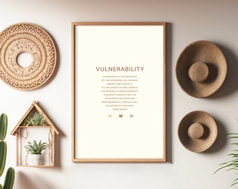 8 Set Brené Brown Quotes Neutral: Therapist Wall Art Gift, Boundaries, Vulnerability, Rising Strong, Dare to Lead, Mental Health Art