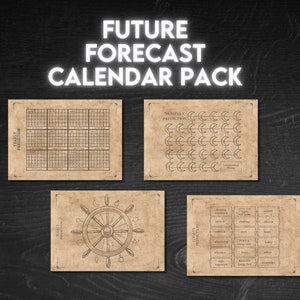 Future Forecast Charm Casting Sheet Set + Free Guide: Charm Reading, Charmancy, Divination Board, Tarot, Divination Tools, Charm Casting Mat