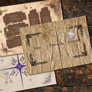 3 Set Charm Casting Sheets + Free Guide: Charm Reading, Charmancy, Divination Board, Tarot, Divination Tools, Charm Casting Mat