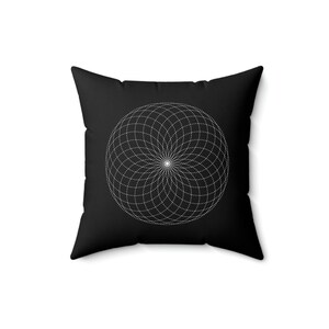 Torus Yantra Hypnotic Eye Sacred Geometry Pillow| Witchy decor, witchy home decor, Galaxy Home, Galaxy Bedroom, Witchy Bedroom