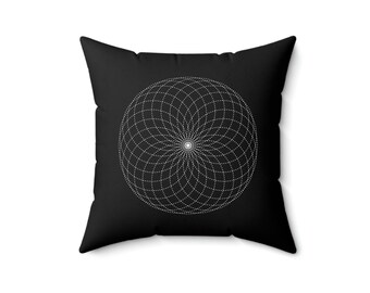 Torus Yantra Hypnotic Eye Sacred Geometry Pillow| Witchy decor, witchy home decor, Galaxy Home, Galaxy Bedroom, Witchy Bedroom