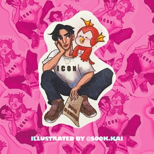 Ken Sato and Emi sticker - Ultraman Rising