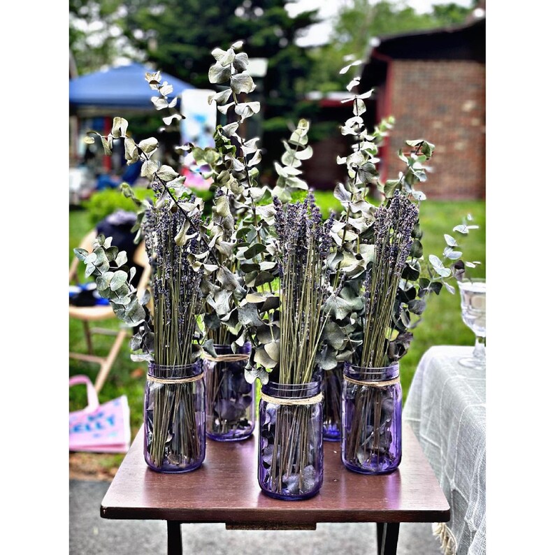 Eucalyptus and Lavender Centerpiece Etsy
