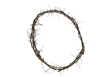 Medium 10-12 Inch Authentic Jesus Crown of Thorns Replica from Jerusalem The Holy Land