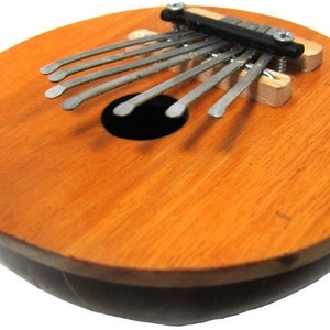 Brown Kalimba Coconut Shell Thumb Piano Mbira with 7 Tunable Keys
