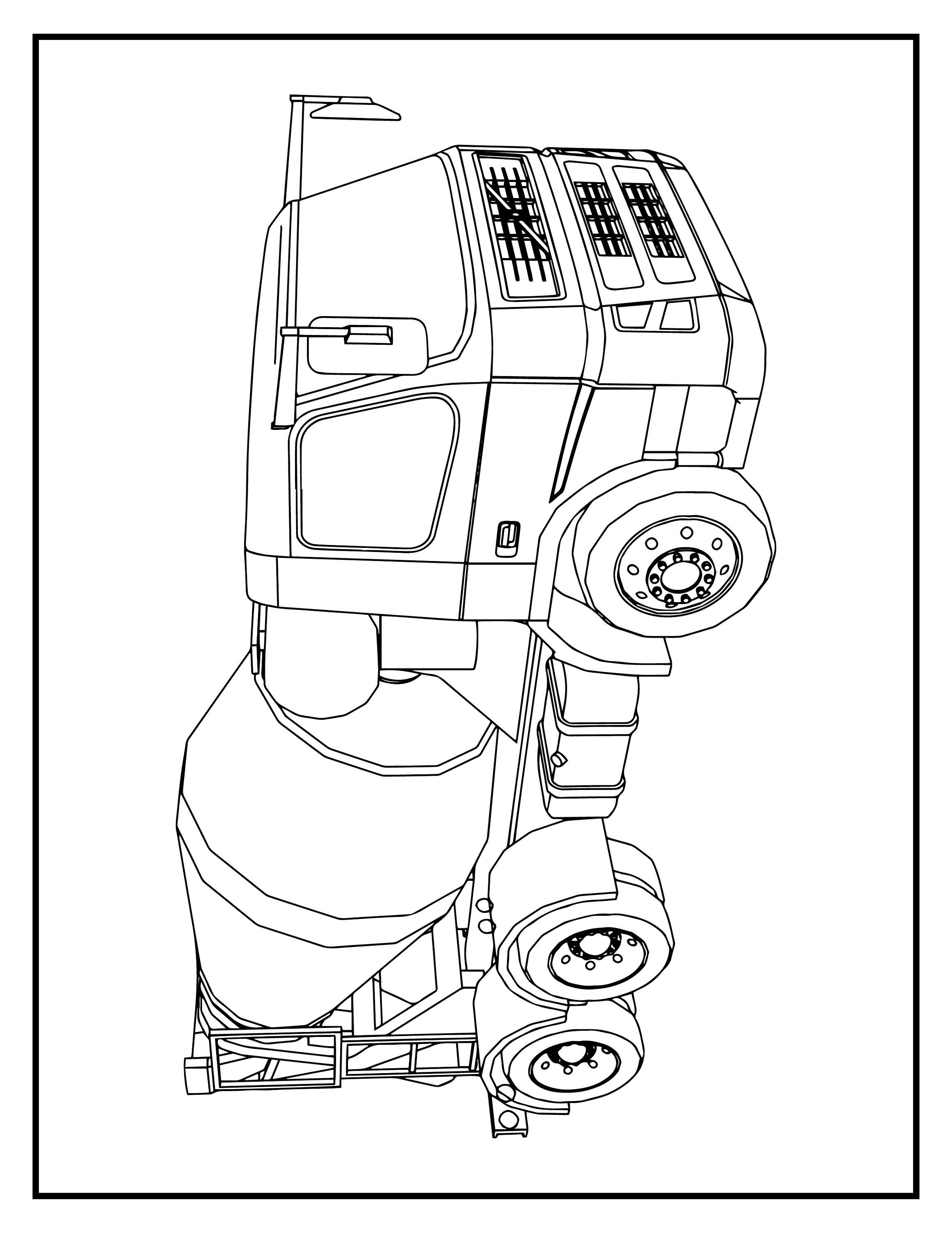 Printable Truck Coloring Pages JPG/PDF 30 PG | Etsy