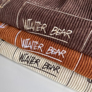 Bestickte Tasche - Winterbär